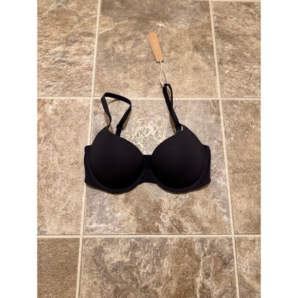 Skims Fits Everybody Pushup Demi Bra 30D Onyx - Picture 1 of 7